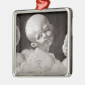 Drie Kinderhoofden, 1506 Metalen Ornament (Links)