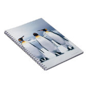 Drie King Penguins Notitieboek (Rechterzijde)