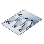 Drie King Penguins Notitieboek (Linkerzijde)