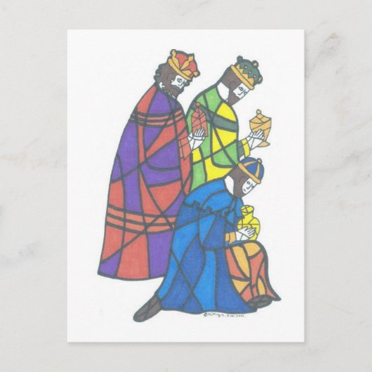 Drie Kings Briefkaart (Voorkant)