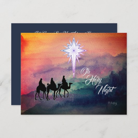 Drie Kings Flat Wenskaart (Voorkant / Achterkant)