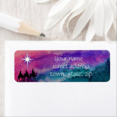 Drie Kings het Etiket van het Adres van de Terugke (Insitu)