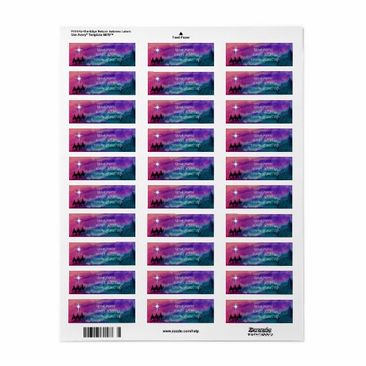 Drie Kings het Etiket van het Adres van de Terugke (Full Sheet)