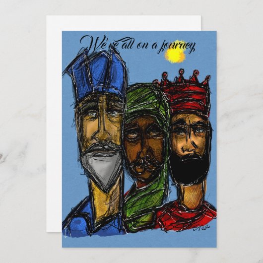 Drie Kings Kaart (Voorkant / Achterkant)