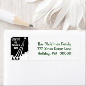 Drie Kings-kerstkaartjes retourneren Etiket (Insitu)