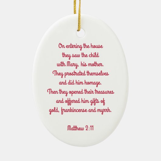 Drie Kings, laten we hem vrolijken op zijn kerstve Keramisch Ornament (Achterkant)