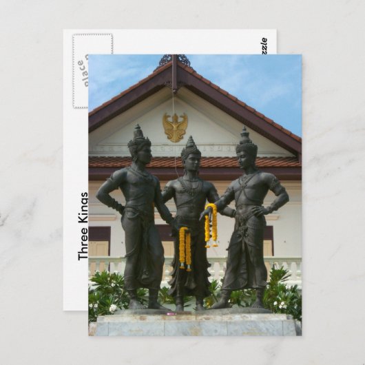 Drie Kings Monument Briefkaart (Voorkant / Achterkant)