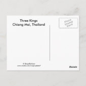 Drie Kings Monument Briefkaart (Achterkant)