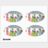 Drie Kings Ovale Sticker (Vel)