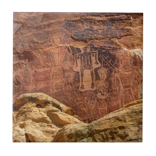 Drie Kings Petroglyph - Mcconkie Ranch - Utah Tegeltje (Voorkant)