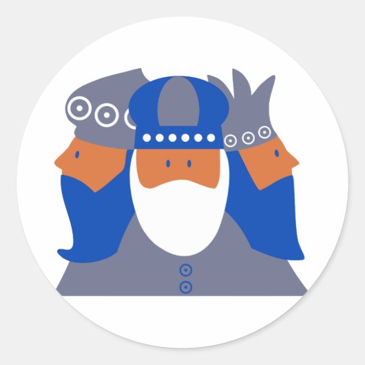 Drie Kings Ronde Sticker (Voorkant)