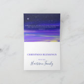 Drie Kings waterverf gepersonaliseerd Feestdagen Kaart (Binnen)