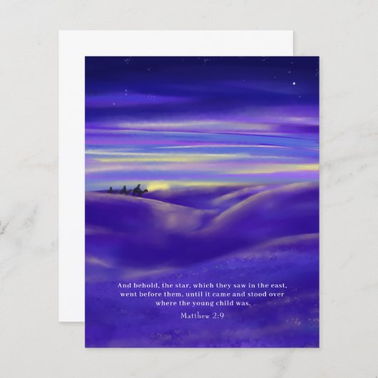 Drie Kings waterverf Personeelsbegroting (Voorkant / Achterkant)