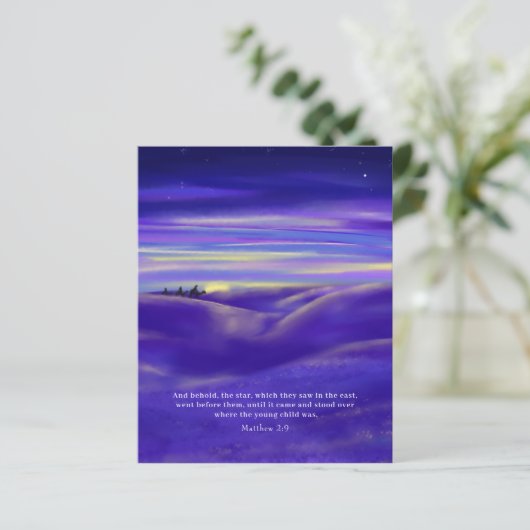 Drie Kings waterverf Personeelsbegroting (Staand voorkant)