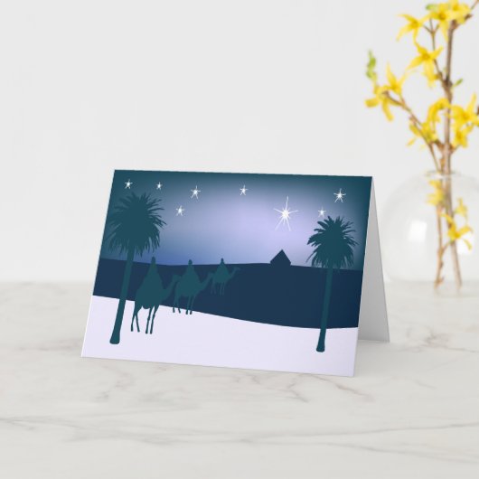 Drie Kings Wenskaart Kaart (Gele Bloem)