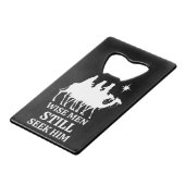 Drie Kings Wise Mannen zoeken hem nog steeds Creditkaart Flessenopener (Voorkant Gekanteld)