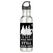 Drie Kings Wise Mannen zoeken hem nog steeds Waterfles (Voorkant)