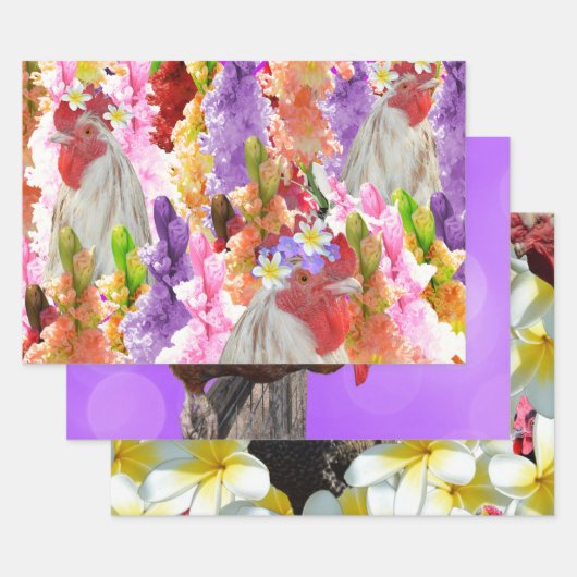 Drie kipfilmpjes, cadeauverpakking, Design voor on Inpakpapier Vel (Set)