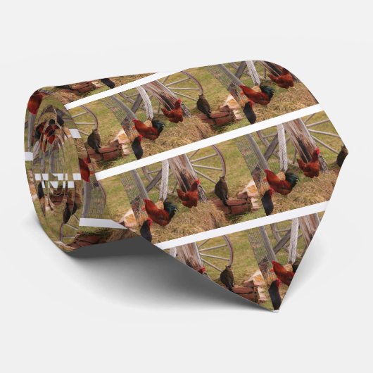 Drie Kippen en een Kat Stropdas (Opgerold)