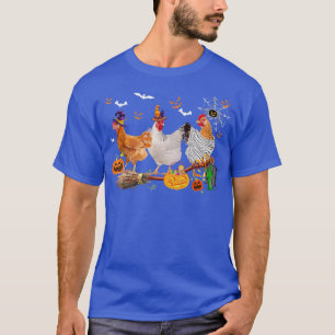 Drie kippen Halloween Mummy Witch Scary Pumpkin T-shirt