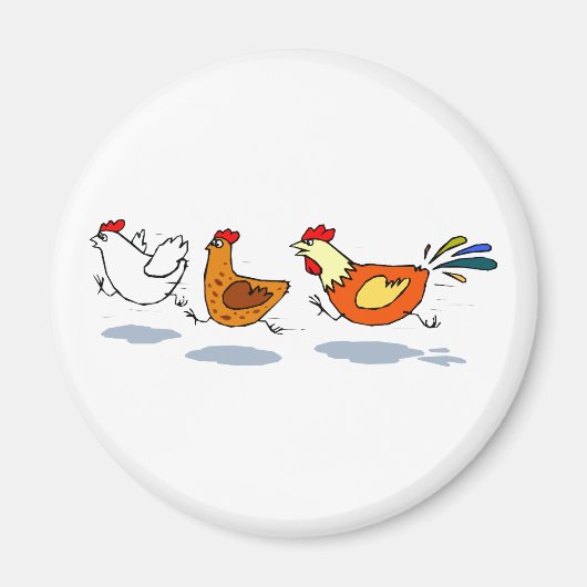 Drie kippen magneet (Voorkant)
