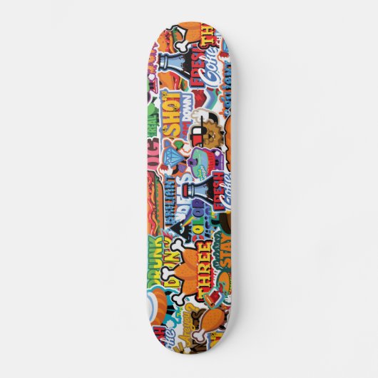 Drie kippenpoten skateboard (Voorkant)