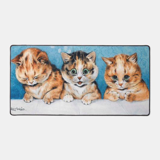Drie Kittens, Cat, Louis Wain Bureaumat (Voorkant)