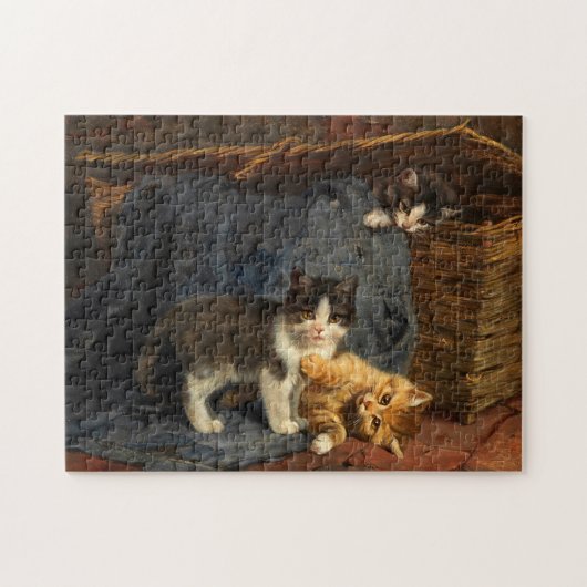 Drie Kittens | Julius Adam de Jongere Legpuzzel (Horizontaal)