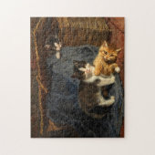 Drie Kittens | Julius Adam de Jongere Legpuzzel (Verticaal)