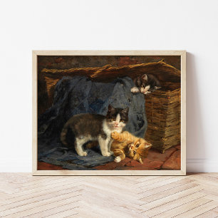 Drie Kittens   Julius Adam de Jongere Poster