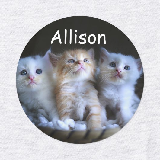 Drie Kittens Labels (Design 1)