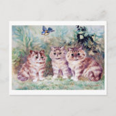 Drie Kittens, Louis Wain Briefkaart (Voorkant)