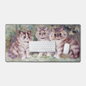 Drie Kittens, Louis Wain Bureaumat (Keyboard & Muis)