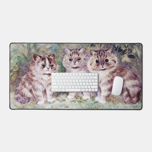 Drie Kittens, Louis Wain Bureaumat (Keyboard & Muis)