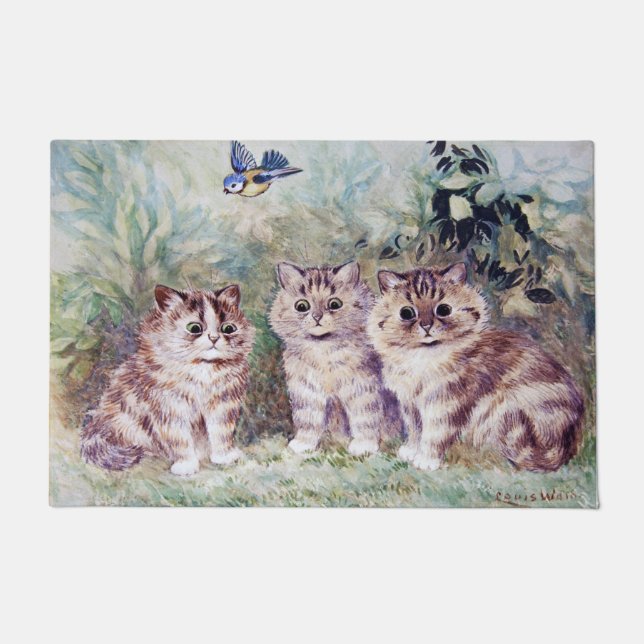 Drie Kittens, Louis Wain Deurmat (Voorkant)