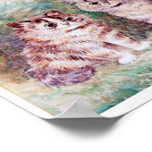 Drie Kittens, Louis Wain Poster (Hoek)