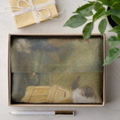 Drie Kittens met een kast & blauw lint, Ronner Tissuepapier (Geschenk)