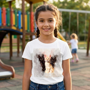 Drie kittens schattig en mooi aquarel t-shirt