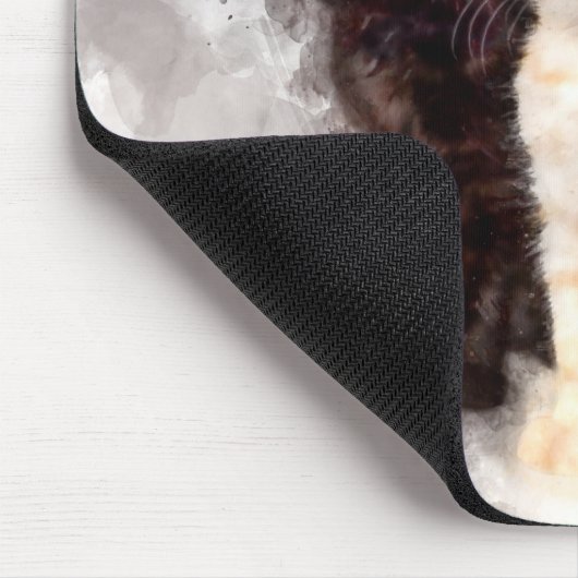 Drie kittens schattig en mooie waterverf muismat (Hoek)