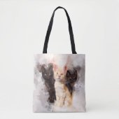 Drie kittens schattig en mooie waterverf tote bag (Voorkant)