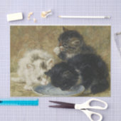 Drie Kittens van Henriette Ronner-Knip Tissuepapier (Craft)