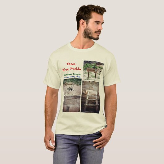 Drie Kiva Pueblo T-shirt (Voorkant volledig)