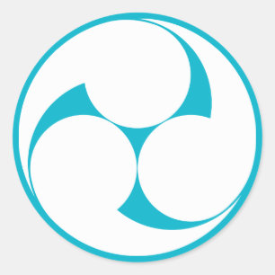 Drie klauwen (Jinuki) Ronde Sticker