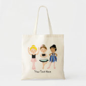 Drie Kleine Ballerinas Tote Bag (Voorkant)