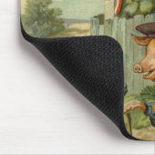 Drie Kleine Biggen Vintage Sprookje Muismat (Hoek)