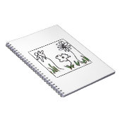 Drie kleine bloemen notitieboek (Rechterzijde)