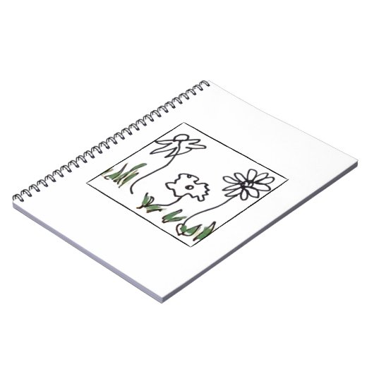 Drie kleine bloemen notitieboek (Linkerzijde)