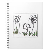Drie kleine bloemen notitieboek (Voorkant)