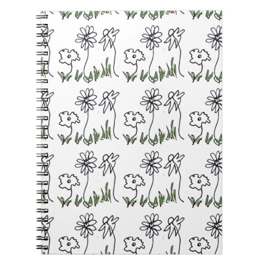 Drie kleine bloemen notitieboek (Voorkant)