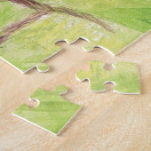 Drie kleine boze uilen - acrylschilderij. legpuzzel (Zijkant)